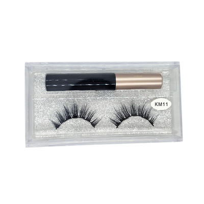 Magnetic false eyelashes vendor custom lash packaging magnetic eyeliner lashes