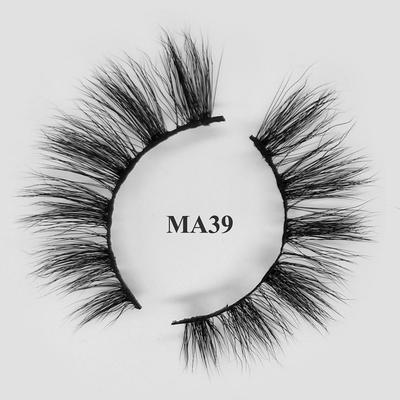 Hot sale cheap best fake eyelashes synthetic mink lashes wholesale MA39