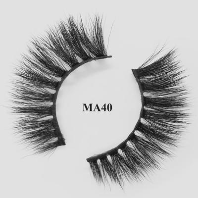 wholesale eye lashes cheap best Faux mink lashes with custom packaging box MA40