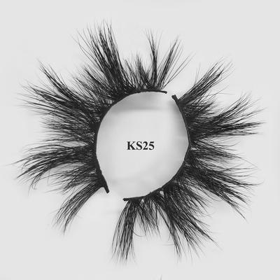 New Custom false Lashes private label mink eyelashes with oem packaging KS25