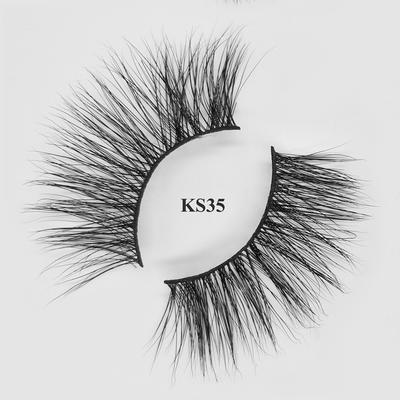 Create your own eyelash packaging 25mm fake eyelashes 5d mink lashes wholesale KS35